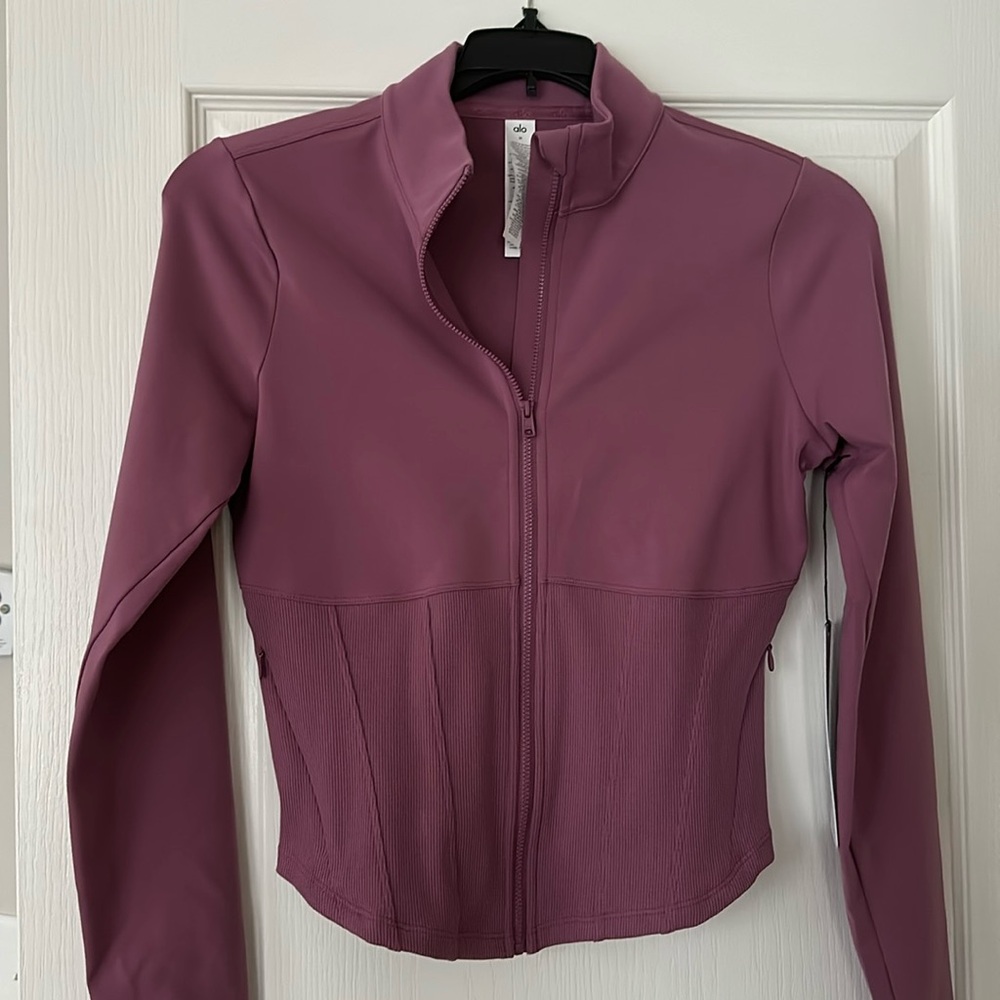 Alo Yoga Airbrush Corset Full Zip Jacket